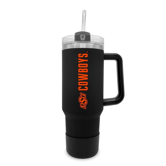 Oklahoma State Cowboys 40oz. Stainless Tumbler with Handle & Removable Straw