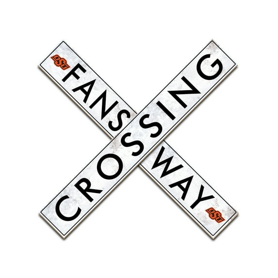 Oklahoma State Cowboys 48" Fans Way Crossing Sign