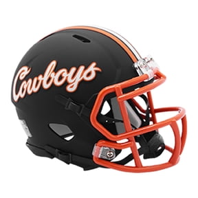 Oklahoma State Cowboys Black Script Cowboys Riddell NCAA Speed Mini Helmet