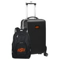 thumbnail image 1 of Oklahoma State Cowboys Deluxe 2-Piece Backpack and Carry-On Set - Black, 1 of 1