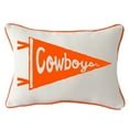 thumbnail image 1 of Oklahoma State Cowboys Pennant Rectangular Piped Pillow, 1 of 1