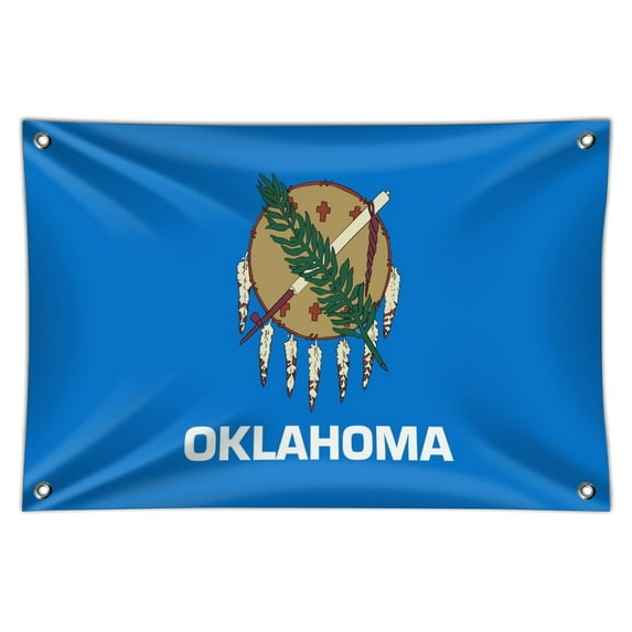 Oklahoma State Flag Home Business Office Sign