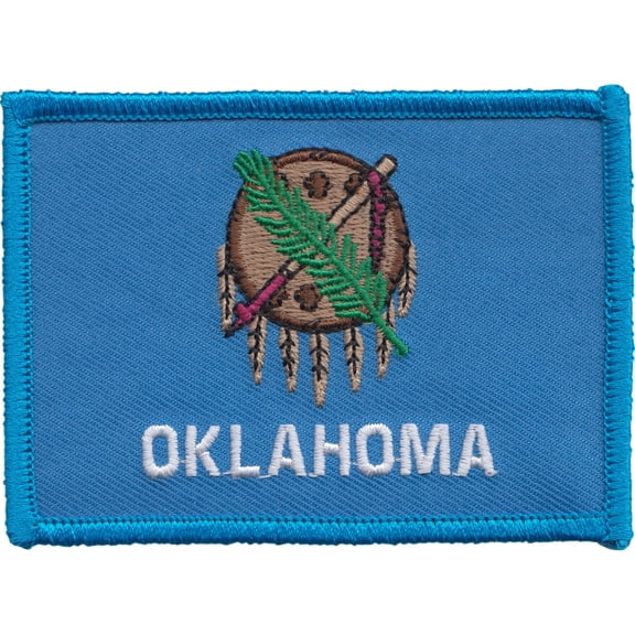 Oklahoma State Flag Patch 2 1/2" x 3 1/2"