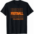 thumbnail image 1 of Oklahoma State Football Stacked Lettering Graphic T-Shirt, 1 of 4
