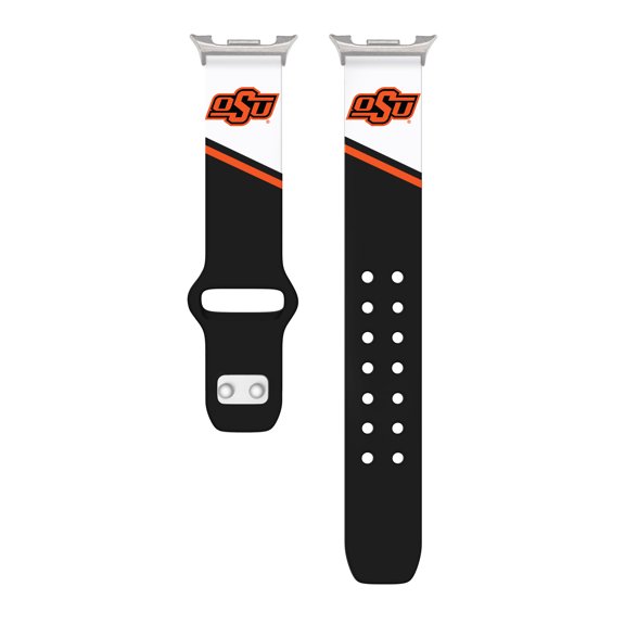 Oklahoma State HD Champion Series Unisex Watch Band for Samsung Galaxy Watch 8 (Thin Short)