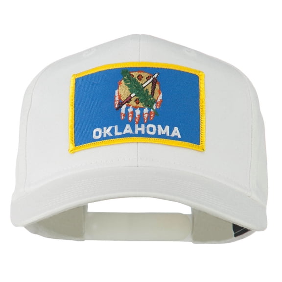 Oklahoma State High Profile Patch Cap - White OSFM