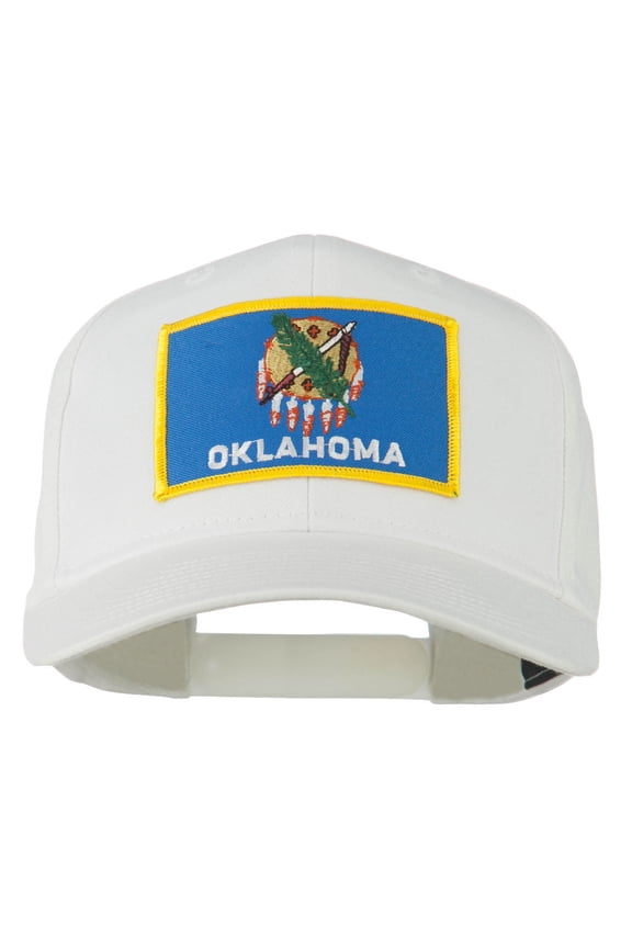 Oklahoma State High Profile Patch Cap - White OSFM
