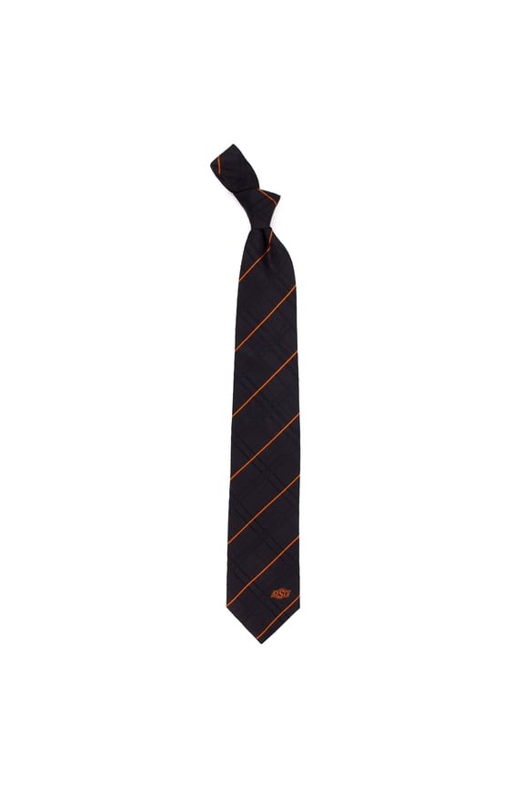 Oklahoma State Cowboys Black Oxford Woven Tie