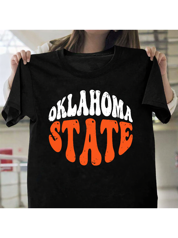 Oklahoma State Retro Vintage Distressed Pride Unisex T-Shirt, up to size 3XL.