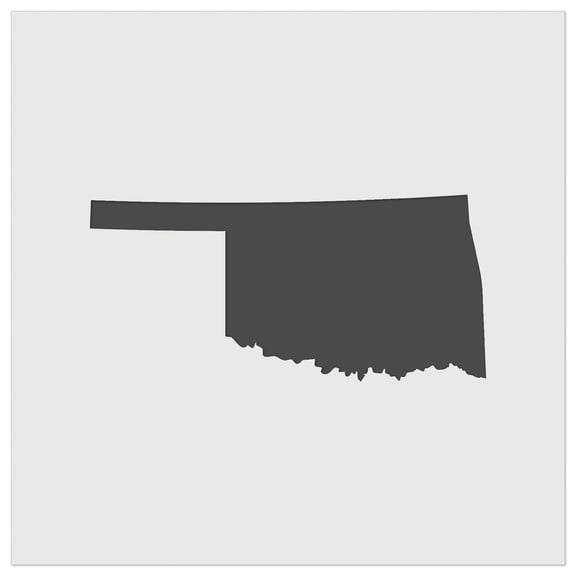 Oklahoma State Silhouette DIY Cookie Wall Craft Stencil - 5.5 Inch