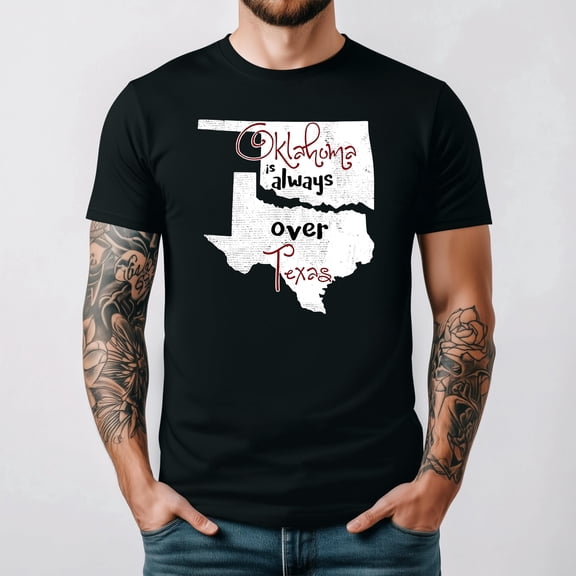 Oklahoma Texas Rivals Distressed Vintage Graphic Unisex T-Shirt up to 5XL