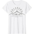 thumbnail image 1 of Oklahoma The Sooner State Est. 1907 Vintage Mountains Gift T-Shirt, 1 of 3