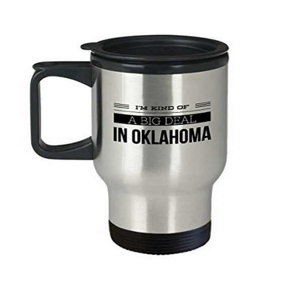 Oklahoma Travel Mug - Stainless Steel Coffee Cup - 14 oz Patriotic Gift