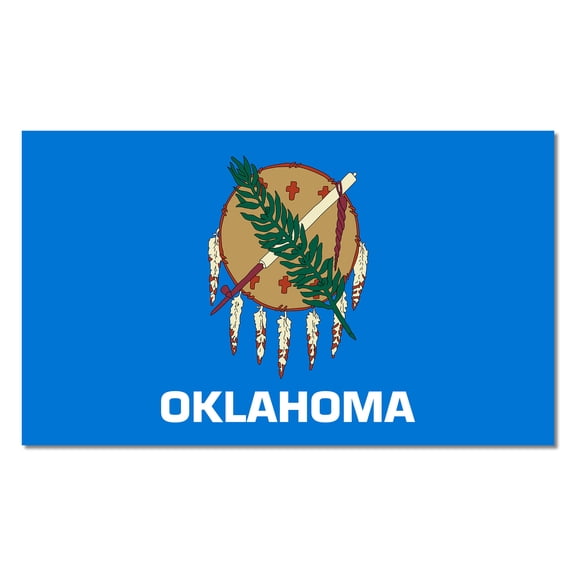 Oklahoma - United State of America State Flag Vinyl Decal Sticker Car Window Bumper 5 X 3 Inches