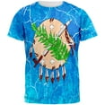 thumbnail image 1 of Oklahoma Vintage Distressed State Flag All Over Mens T Shirt Multi SM, 1 of 2