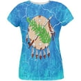 thumbnail image 1 of Oklahoma Vintage Distressed State Flag All Over Womens T Shirt Multi LG, 1 of 2