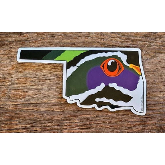 Oklahoma Wood Duck Skin Sticker Decal