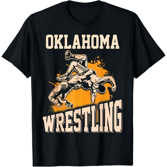 Oklahoma Wrestling Dad Mom Gift For Wrestler Son T-Shirt