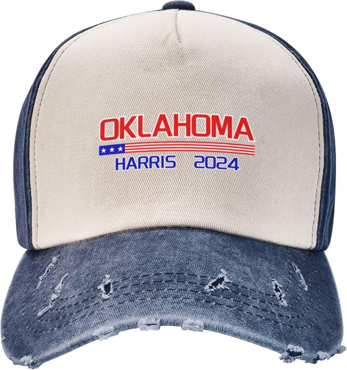 Oklahoma for Harris 2024 Baseball Cap Running Support Kamala Harris