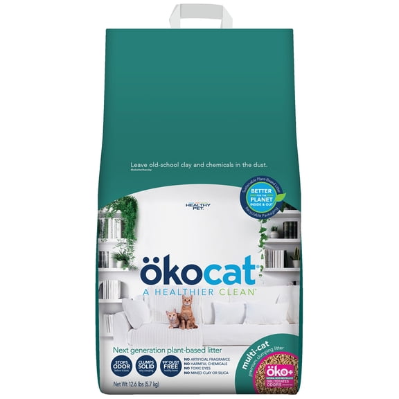 kocat Multi-Cat Clumping Wood Litter, Medium, 12.6 lb Bag
