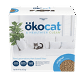Okocat Premium Original Clumping Natural Wood Cat Litter, Dust Free, 9.