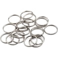 thumbnail image 1 of Okones 30 Pcs 20mm Dia Solid Brass Antique Key Ring (4/5\\, 1 of 1