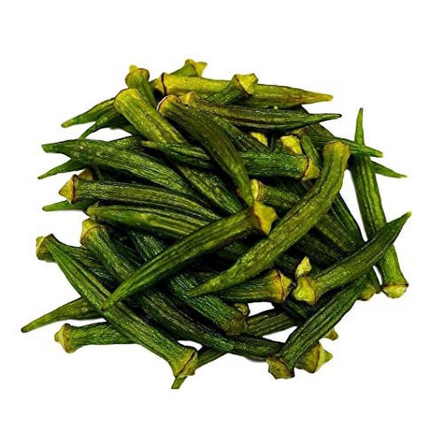 Okra Chips, SeaSalted, No Color Added, No Sugar Added, Natural