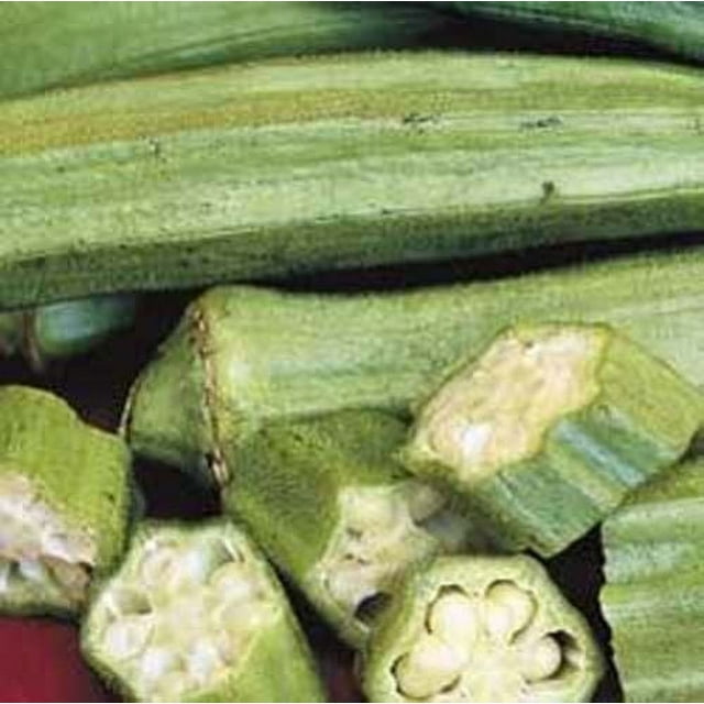 Okra Clemson Spineless Great Heirloom Vegetable 100 Seeds