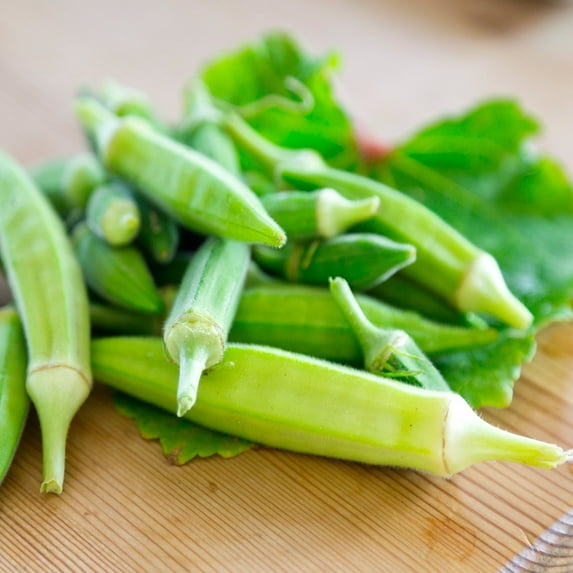 Okra Garden Seeds - Blondy - 10 g ~175 Seeds - Non-GMO Vegetable Gardening Seeds - Open Pollinated - Abelmoschus esculentus