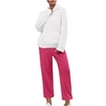 thumbnail image 1 of Oksale 2 PC Women Fluffy Fleece Sweatsuits Set Long Sleeve Hoodies Long Sweatpants Underwear Ultra Soft Comfort Active Loungewear 2025 White XXXL, 1 of 7