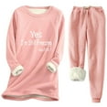 thumbnail image 1 of Oksale 2 PC Yes,I'm Always Freezing Sweatsuits Set Women Fluffy Sherpa Lined Sweatshirts with Pockets Elastic Drawstring Sweatpants Plus Size Casual Outfits for Going Out 2025 Pink XXXXXL, 1 of 2