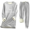 thumbnail image 1 of Oksale 2 PC Yes,I'm Always Freezing Sweatsuits Set Women Fluffy Sherpa Lined Sweatshirts with Pockets Elastic Drawstring Sweatpants Plus Size Casual Outfits for Going Out 2025 Gray S, 1 of 2