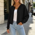 thumbnail image 1 of Oksale Button Down Cardigan Sweaters for Women Soft Cozy Long Sleeve Lightweight Cardigans Solid Winter Fall Clothes 2026 Black XL, 1 of 8