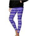 thumbnail image 1 of Oksale Christmas Print Leggings for Women Plus Size Hight Waisted Xmas Tights Tummy Control Slim Fit Yoga Pants for Winter 2026 Purple S, 1 of 9
