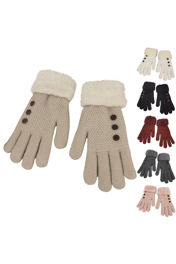 Fleece Lined Warm Gloves for Men Winter Thicken Thermal Glove Cold Weather Gloves for Active Outdoor Skiing Black Free Size