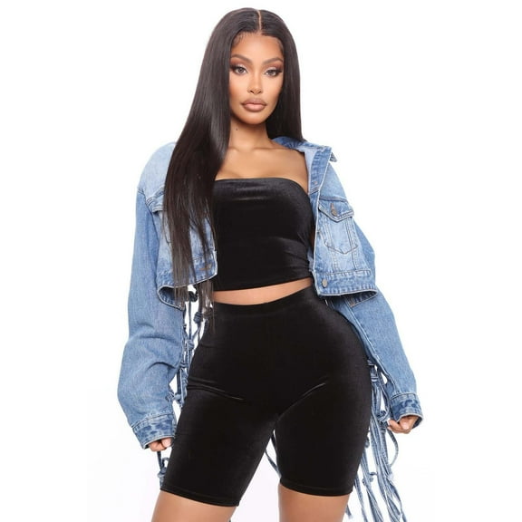 Oksale Fringed Denim Jacket for Women Plus Size Distressed Bomber Jacket Trendy Cropped Jean Jackets Y2K Button Front Jackets Light Blue XXL