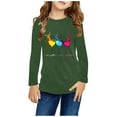 thumbnail image 1 of Oksale Girls Shirts Size 7-8 Cute Novelty Print Tees Kids Boys Girls Soft Crewneck Tops Girls Clothes Long Sleeve Tshirts, 1 of 5