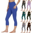 thumbnail image 1 of Oksale High Waisted Capri Leggings for Women with Pockets Plus Size Yoga Pants Stretch High Waisted Gym Tights Casual Comfy Soft Capris Gray L, 1 of 10