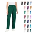 thumbnail image 1 of Oksale Lightweight Pants Women Petite Loose Straight Leg Summer Pants with Pockets Stretch High Waisted Scrub Pants for Work Army Green 5XL, 1 of 9