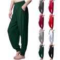 thumbnail image 1 of Oksale Modal Pajama Pants Women with Pockets Plus Size Pj Pants Harem Sleep Pants Solid Color Sleep Pants Soft Cozy Lounge Bottoms Pajamas Green XXXL, 1 of 5