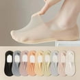 thumbnail image 1 of Oksale No Show Socks Womens Thin Low Cut Hidden Socks Soft Comfortable Breathable Sock Non SLip Socks 2025 White Free Size, 1 of 4