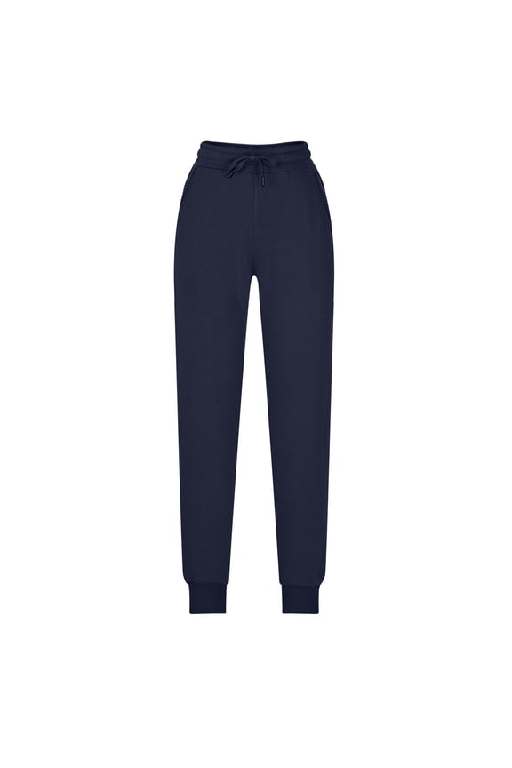 Petite Sweatpants for Women Plus Size Cinch Bottom Cotton Sweat Pants with Pockets Casual Cozy Stretch Drawstring Waisted Joggers for Athletic Navy 2XL