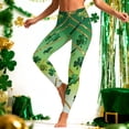 thumbnail image 1 of Oksale Plus Size Leggings for Women St.Patrick Day Tummy Control Jeggings Elastic High Waisted Workout Yoga Pants Holiday Trousers Green XL, 1 of 10