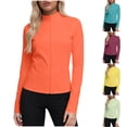 thumbnail image 1 of Oksale Workout Jackets for Woman Sun Protection Full Zip Jacket Long Sleeve Plus Size Shirts for Athletic Sports Hiking Mint Green 3XL, 1 of 7
