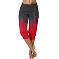 thumbnail image 1 of Oksale Tie Dye Sweatpants Capris for Women Plus Size Gradient Capri Pants with Pockets Elastic Waisted Joggers Moisture Wicking Athletic Trousers 2025 Red XXL, 1 of 6