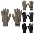 thumbnail image 1 of Oksale Winter Warm Gloves Men Fleece Lined Thermal Cold Weather Windproof Glove for Skiing Driving Khaki XL, 1 of 3