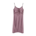 thumbnail image 1 of Oksale Women's Modal Lingerie Spaghetti Strap Chemise Night Shirts Casual Cozy Sleeveless Night Dress for Home Purple L, 1 of 3