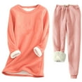 thumbnail image 1 of Oksale Womens Lined Sherpa Loungewear Plus Size 2PC Fuzzy Fleece Pullover Sweatshirts Soft Comfy Sweatpants Sets Thermal Warm Winter Outfits Pink XXXL, 1 of 2