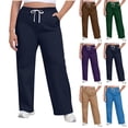 thumbnail image 1 of Oksale Womens Plus Size Sweat Pants Petite Length Elastic Drawstring Sweatpants with Pockets Comfy Girlfriend Athletic Jogging Pants for Hiking Navy XL, 1 of 6