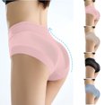 thumbnail image 1 of Oksale Womens Tummy Control Underwear Seamless Butt Lifting Soft Breathable Comfy Shapewear Panties Sexy Underpants Pink M, 1 of 4